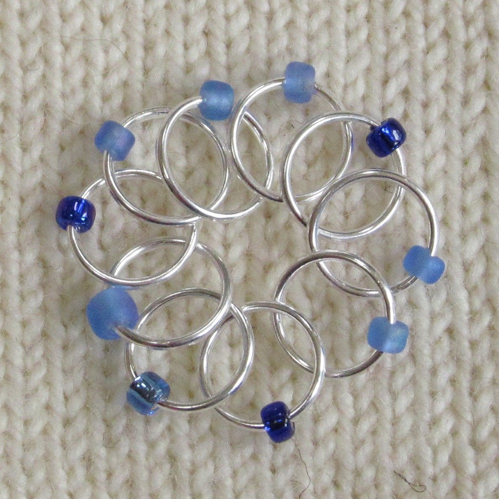 Babs' Favorite Stitch Markers - Dark Blue
