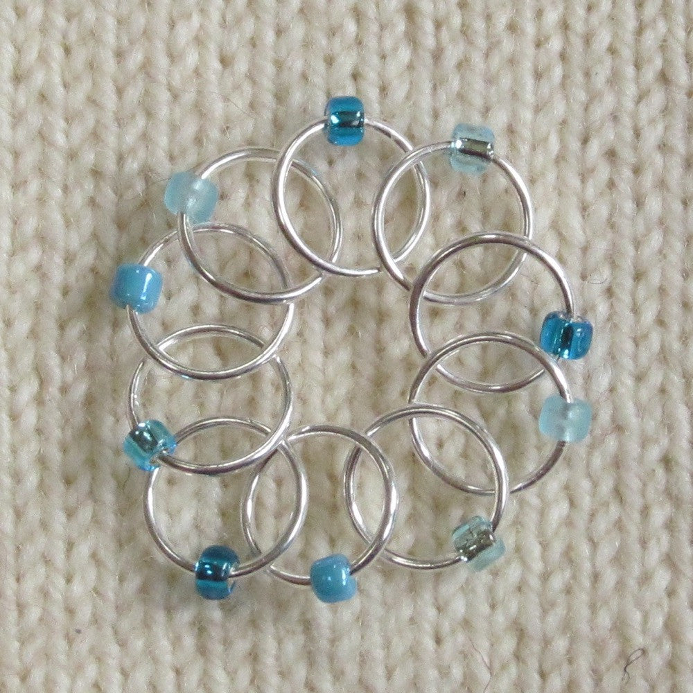 Babs' Favorite Stitch Markers - Light Blue