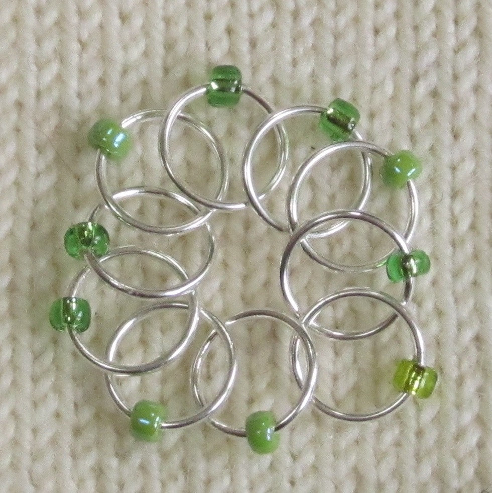 Babs' Favorite Stitch Markers - Light Green