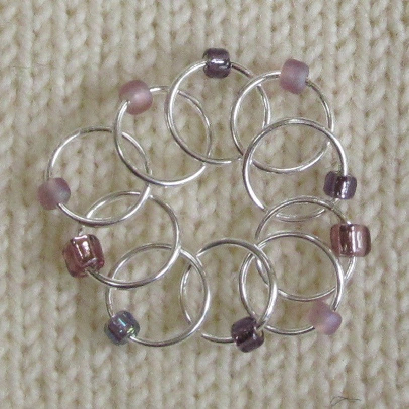 Babs' Favorite Stitch Markers - Purple