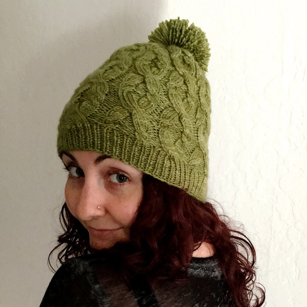 Sultana Cabled Hat - PDF Knitting Pattern