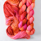 Sunrise Swim - Miss Babs Estrellita fingering weight superwash merino and Lurex yarn