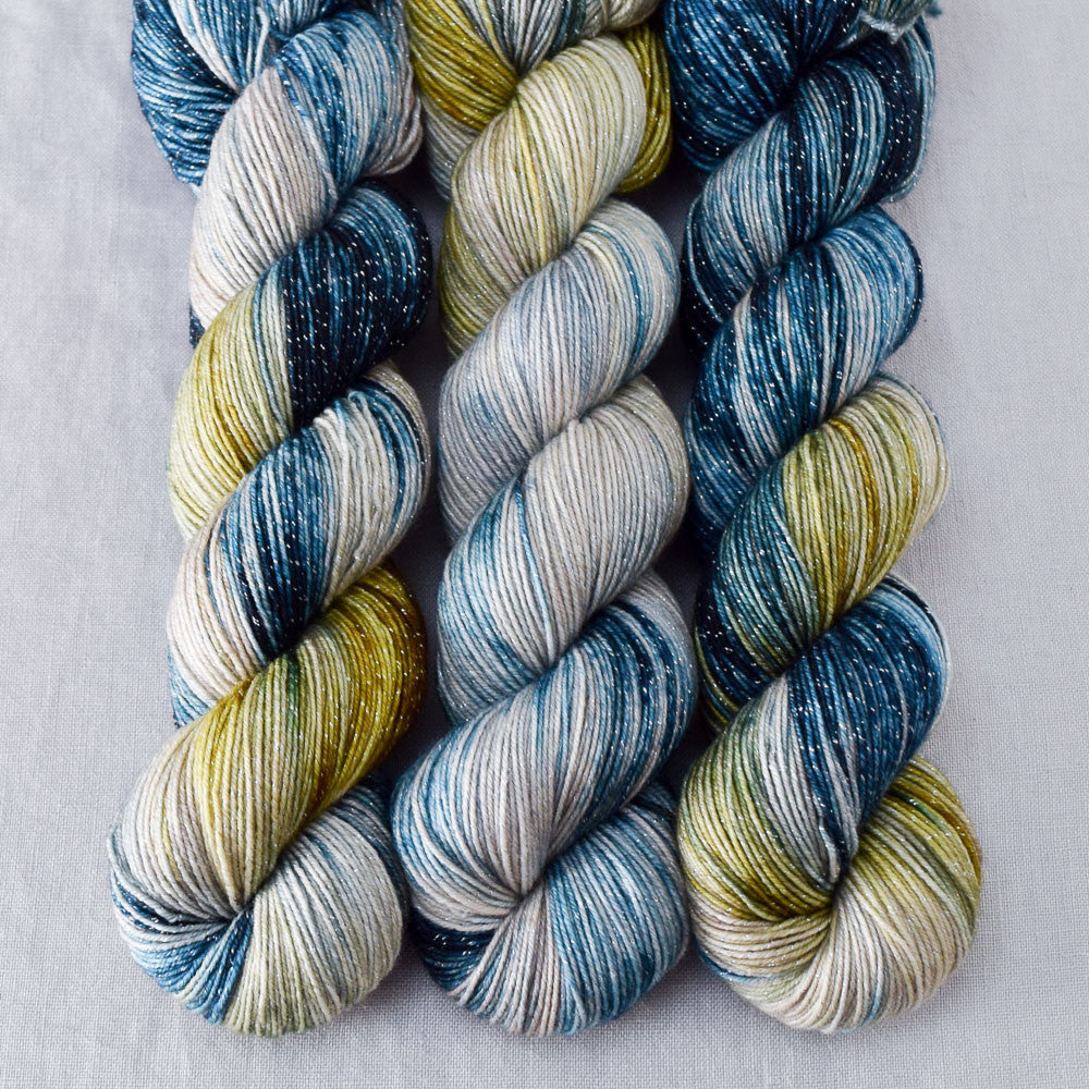 Surprise - Miss Babs Estrellita fingering weight superwash merino and Lurex yarn