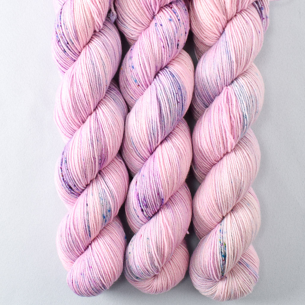 Sweet Dreams - Miss Babs Estrellita fingering weight superwash merino and Lurex yarn