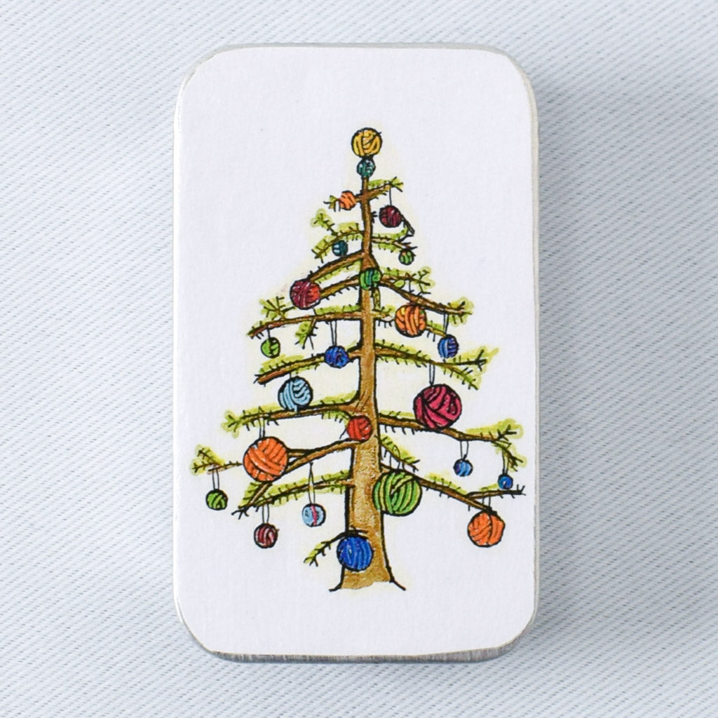 Tannenbaah Tree Stitch Marker Tin - Miss Babs Notions
