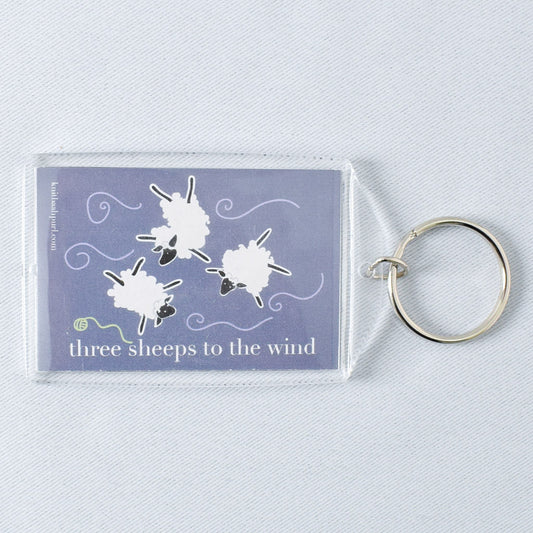 Three Sheep to the Wind Key Chain - Miss Babs Notions