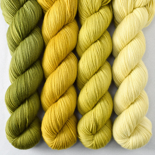 Thyme, Isfahan, Pistachio Power, Rutile Quartz - Miss Babs Yummy 2-Ply Geogradient Set