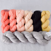 Torquata Gradient Set and Oyster Yummy 2-Ply - Shawl Set