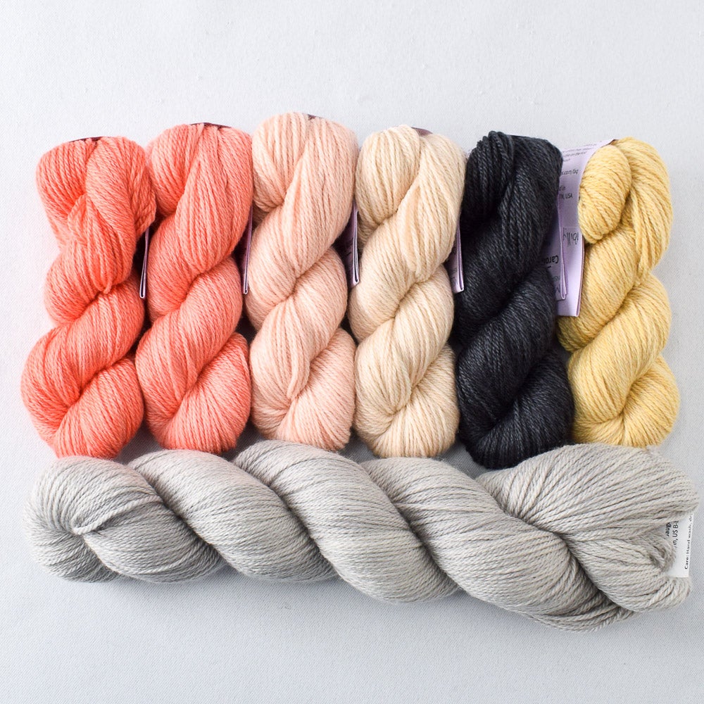 Torquata Gradient and Oyster Caroline - Caroline Shawl Set