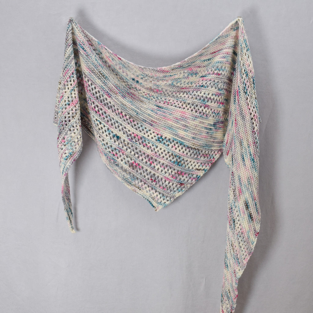 Touchstone Shawl knit in Toronto Yowza