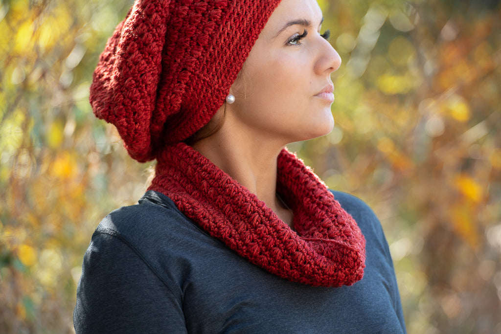 Triangle Puff Cowl