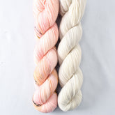 Tropical Sunset, White Peppercorn - Miss Babs 2-Ply Duo