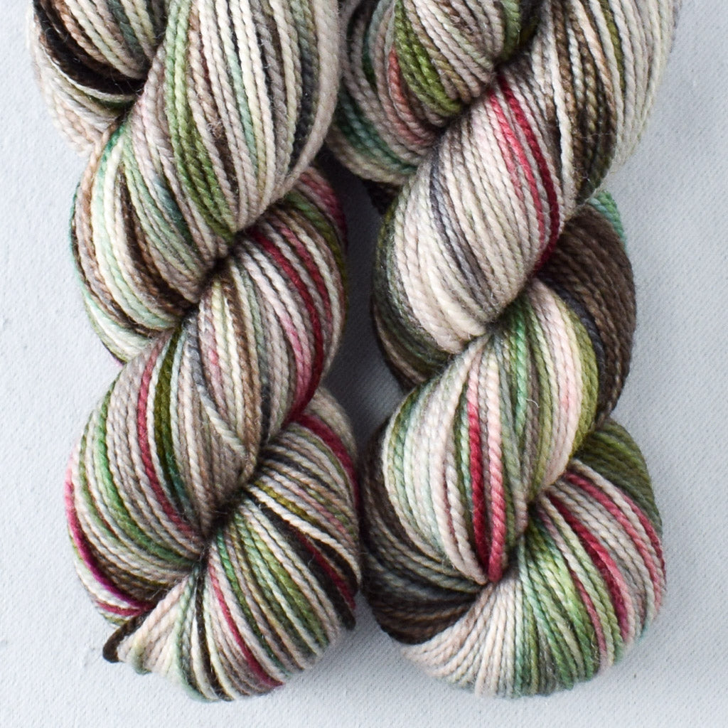 Tucked Away - Miss Babs Yummy 2-Ply Toes superwash Merino wool yarn