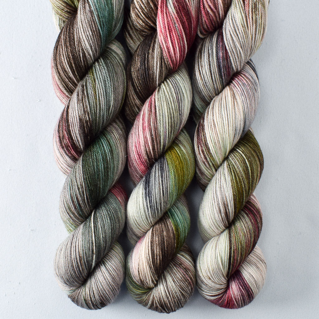 Tucked Away - Miss Babs Tarte wool blend sock yarn