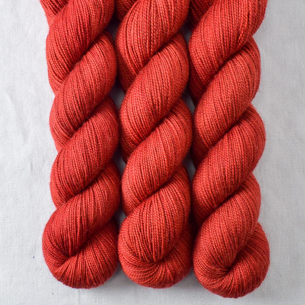 Turkey Red - Miss Babs Yummy 2-Ply superwash Merino wool yarn