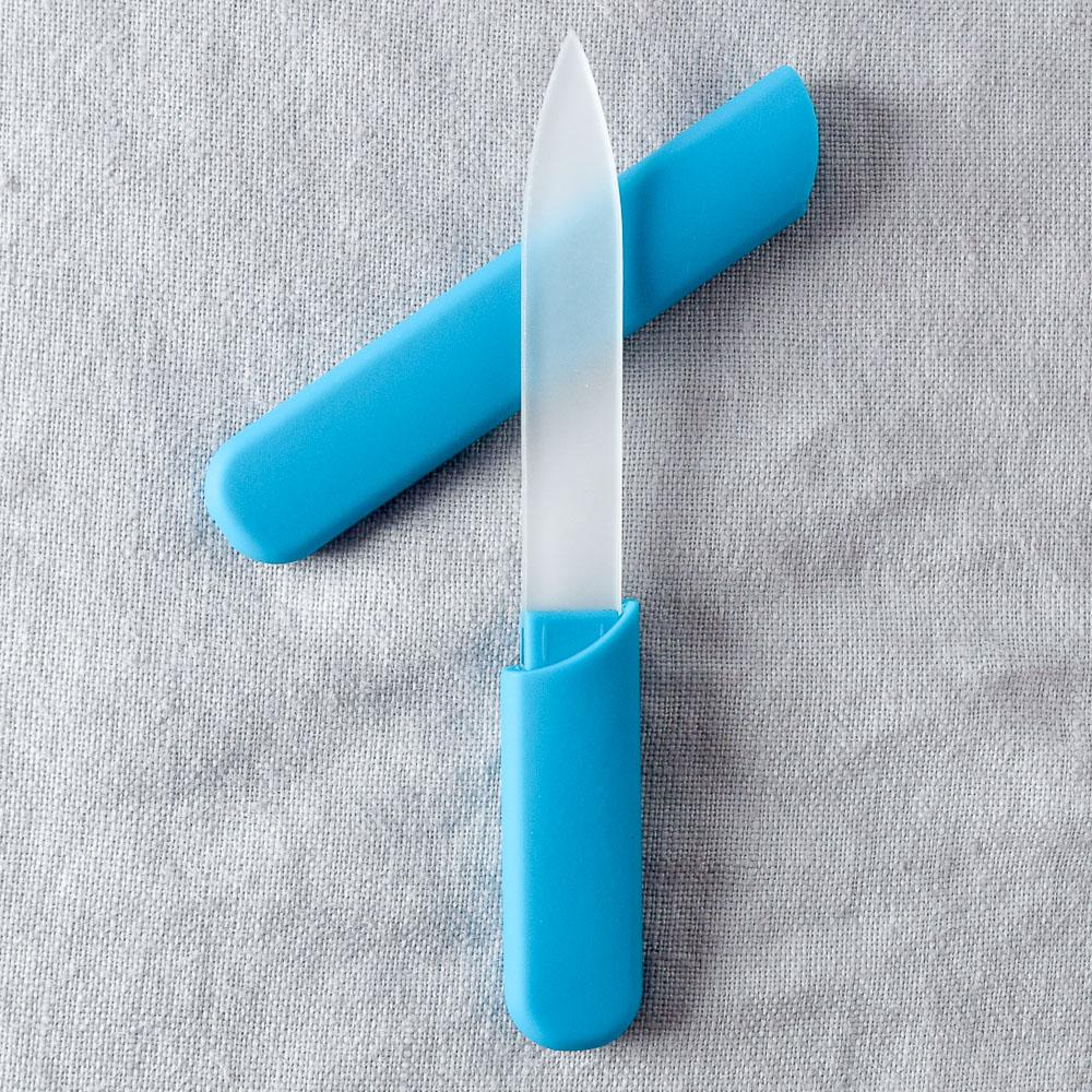 Glass Nail File in Case - Turquoise