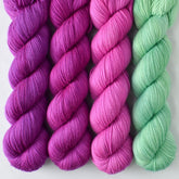 Violaceous, Sweet Gum, Face Painting, Hyperbole - Miss Babs Yummy 2-Ply Quartet