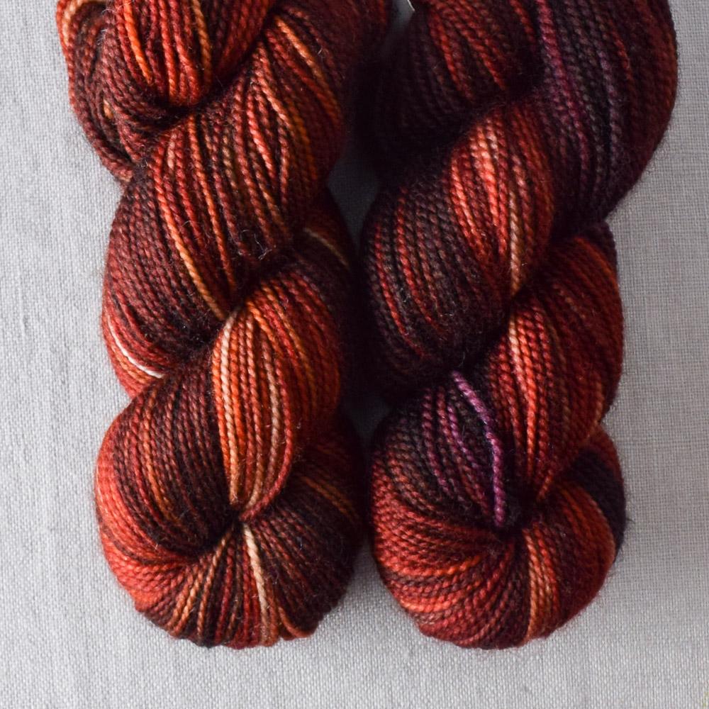 Volcanic Eruption - Miss Babs Yummy 2-Ply Toes superwash Merino wool yarn