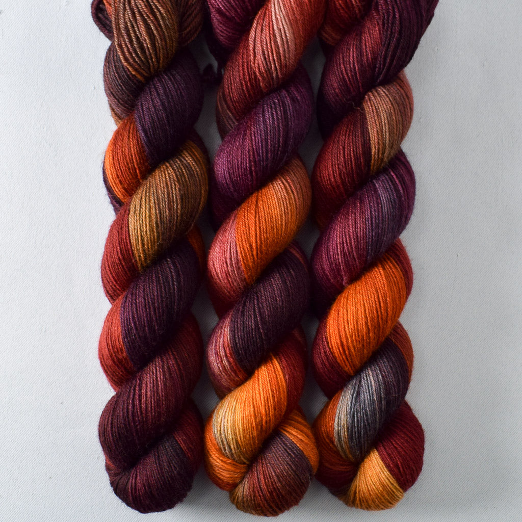 Volcanic Eruption - Miss Babs Katahdin 437 superwash BFL wool yarn