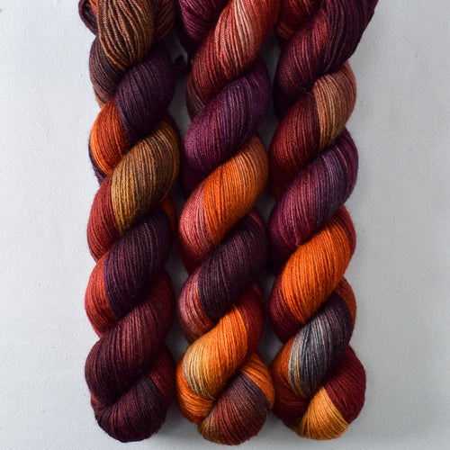 Volcanic Eruption - Miss Babs Katahdin 437 superwash BFL wool yarn