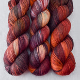 Volcanic Eruption - Miss Babs Tarte wool blend sock yarn