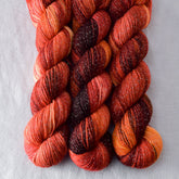 Wanna Go Crazy - Miss Babs Estrellita fingering weight superwash merino and Lurex yarn