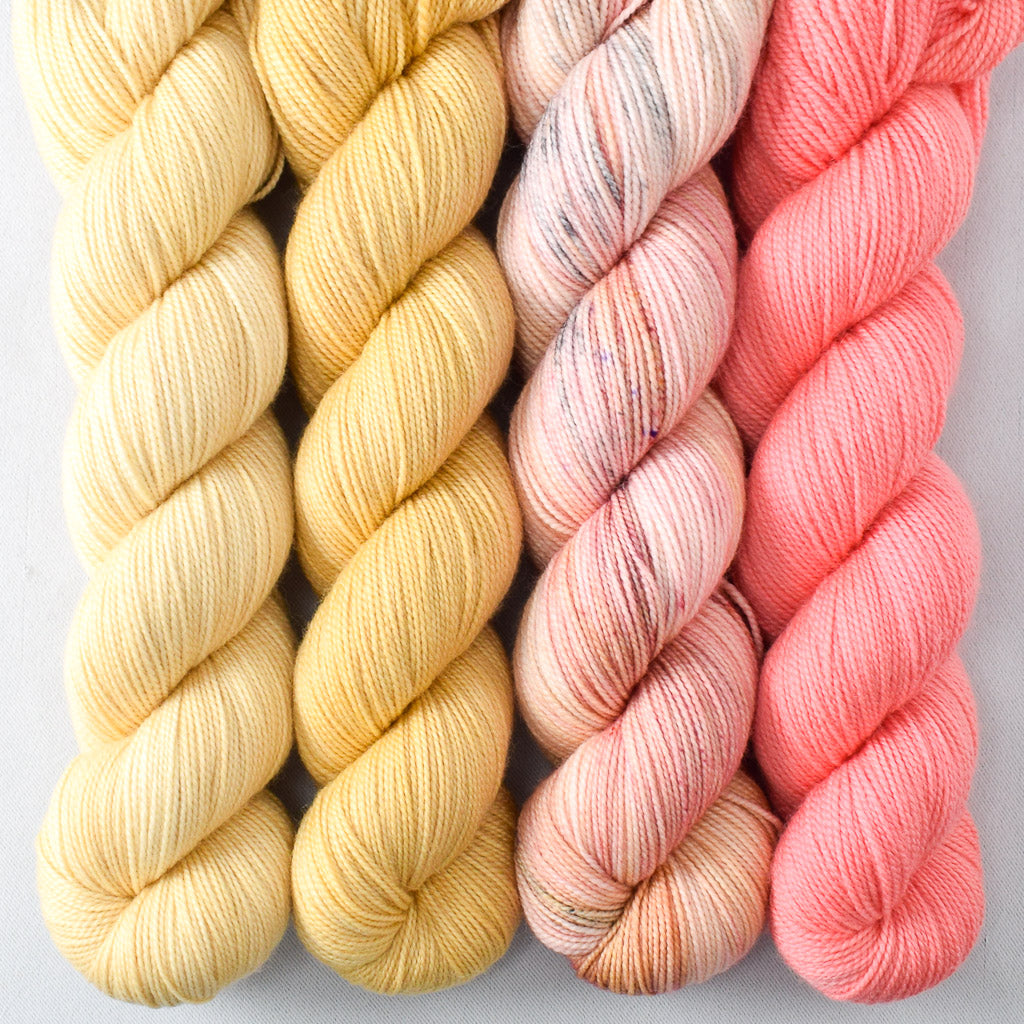 Wheaten, Embossed, Tropical Sunset, Dahlia - Miss Babs Yummy 2-Ply Quartet