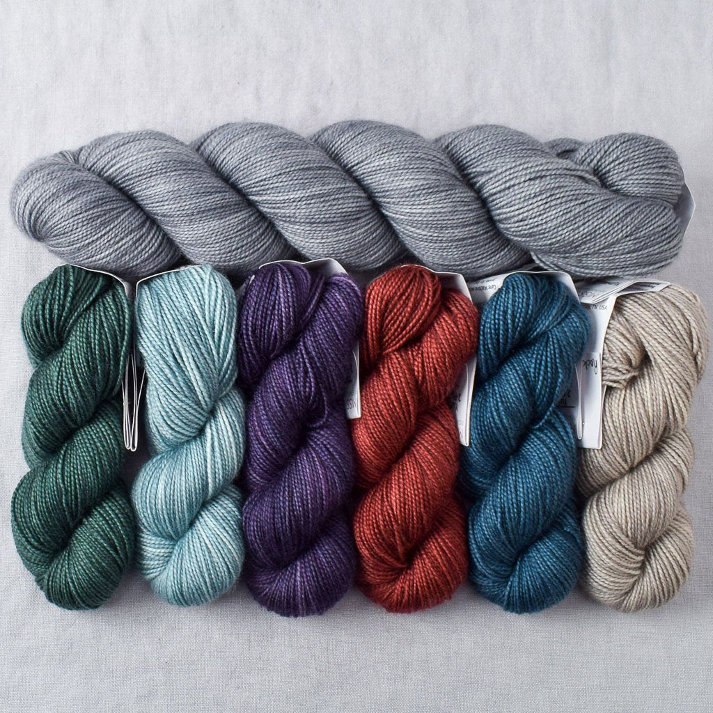 Willow and Slate - Yummy 2-Ply Shawl Set