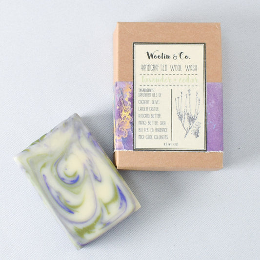Woolin and Company Lavender and Cedar Natural Bar Soap - Miss Babs Notions