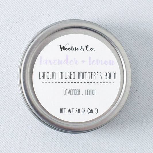 Woolin and Company Lavender and Lemon Lanolin Infused Knitter's Balm - Miss Babs Notions