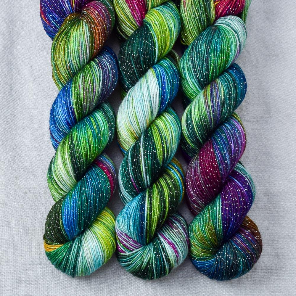 Ziggy Stardust - Miss Babs Estrellita fingering weight superwash merino and Lurex yarn